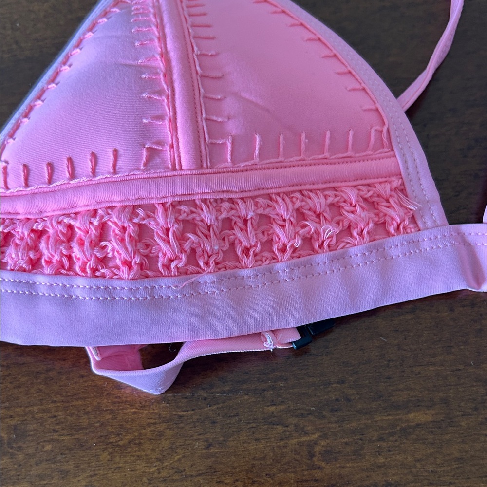 Triangl swimwear Pink Triangle Bikini Top - Picture 4 of 5